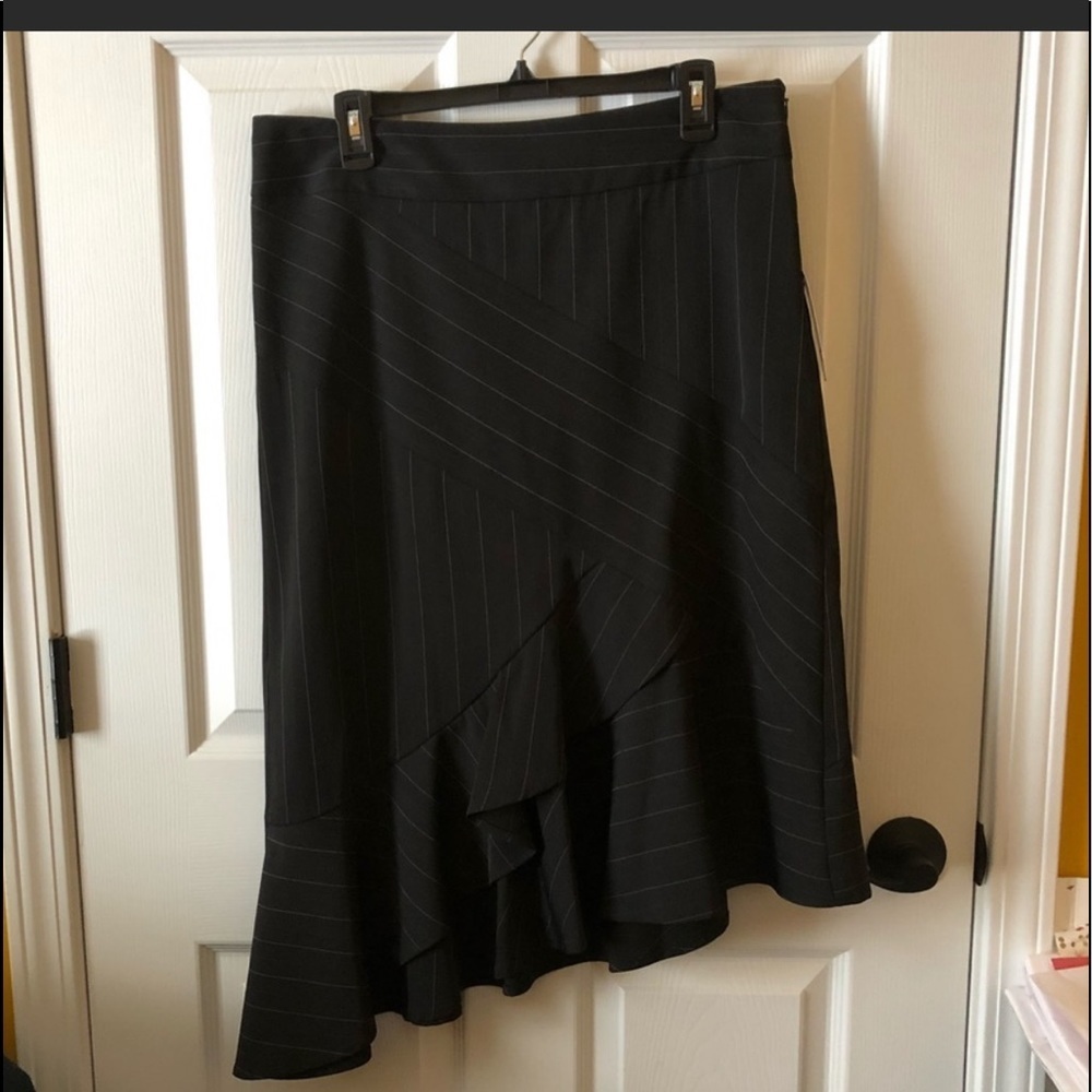 Bisou Bisou Asymmetrical Ruffle Skirt Size 12 NWT